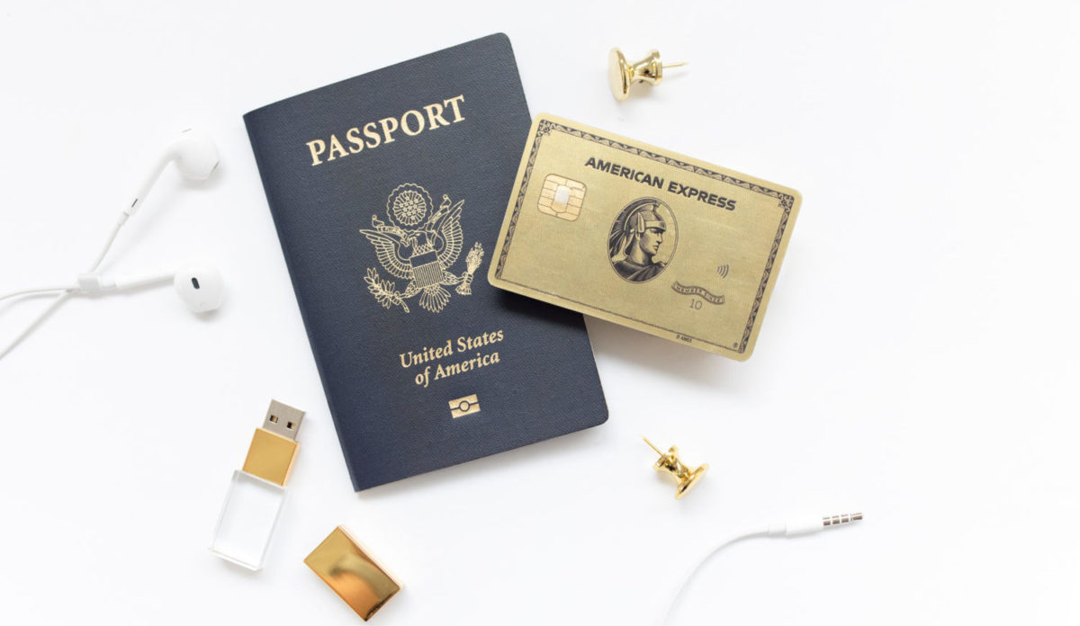 american express gold card with passport