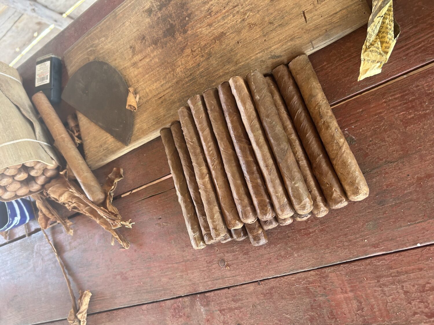 Cigars on a table