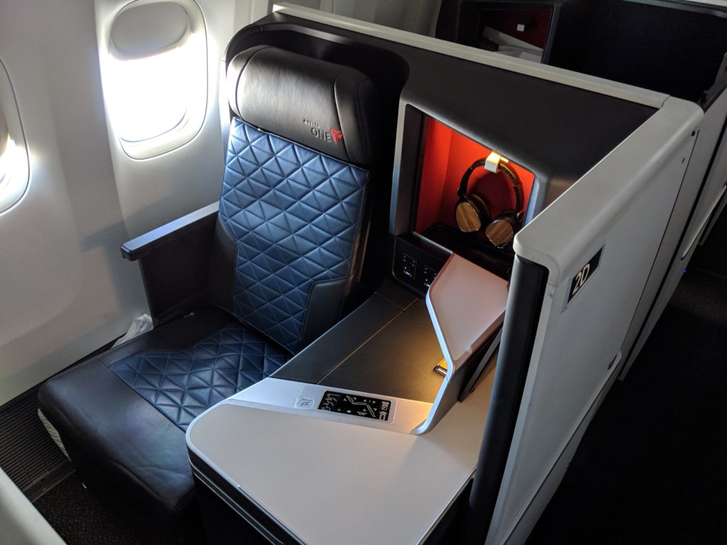 Delta One Business Class seat