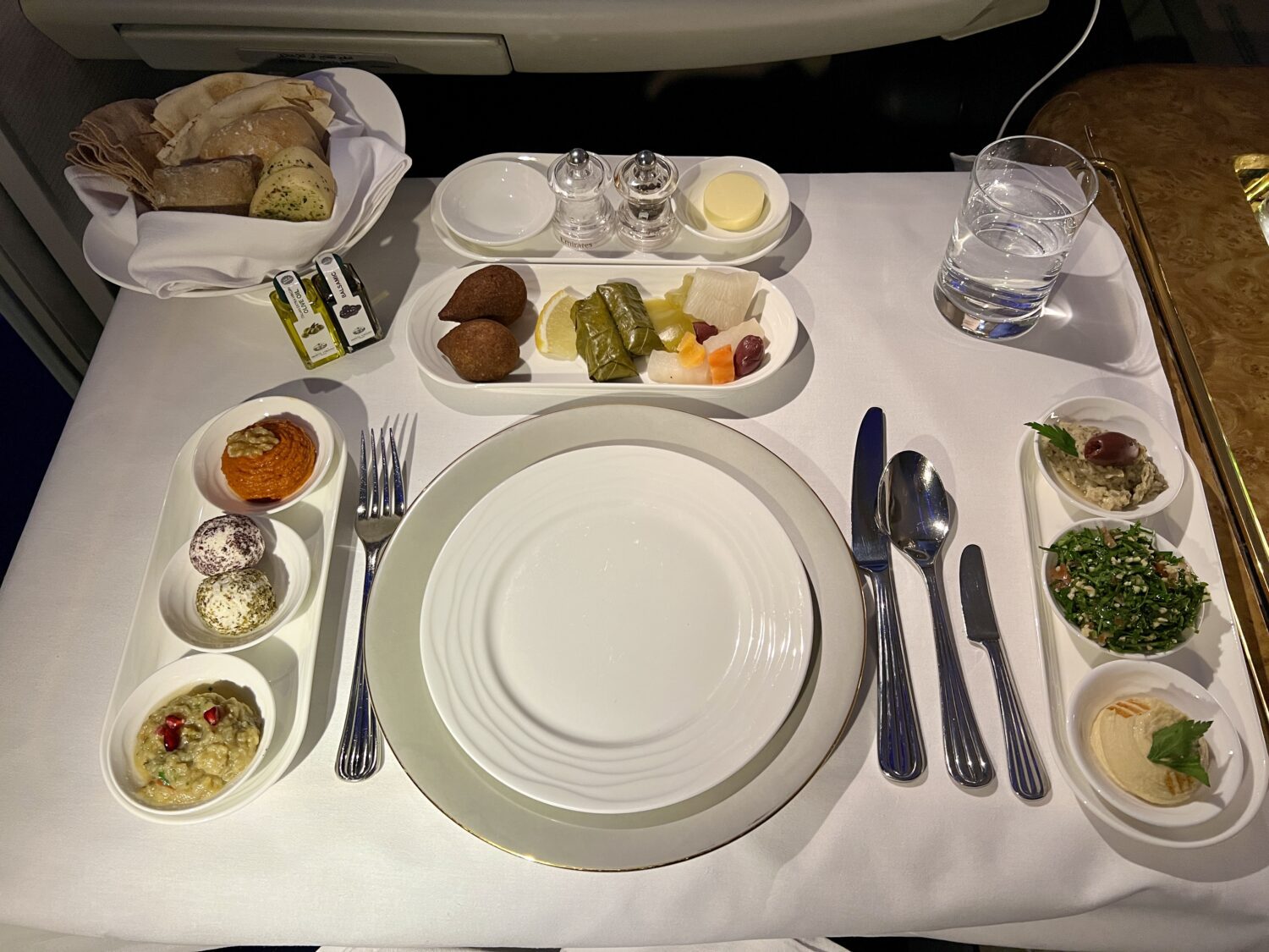emirates first class mezze platter