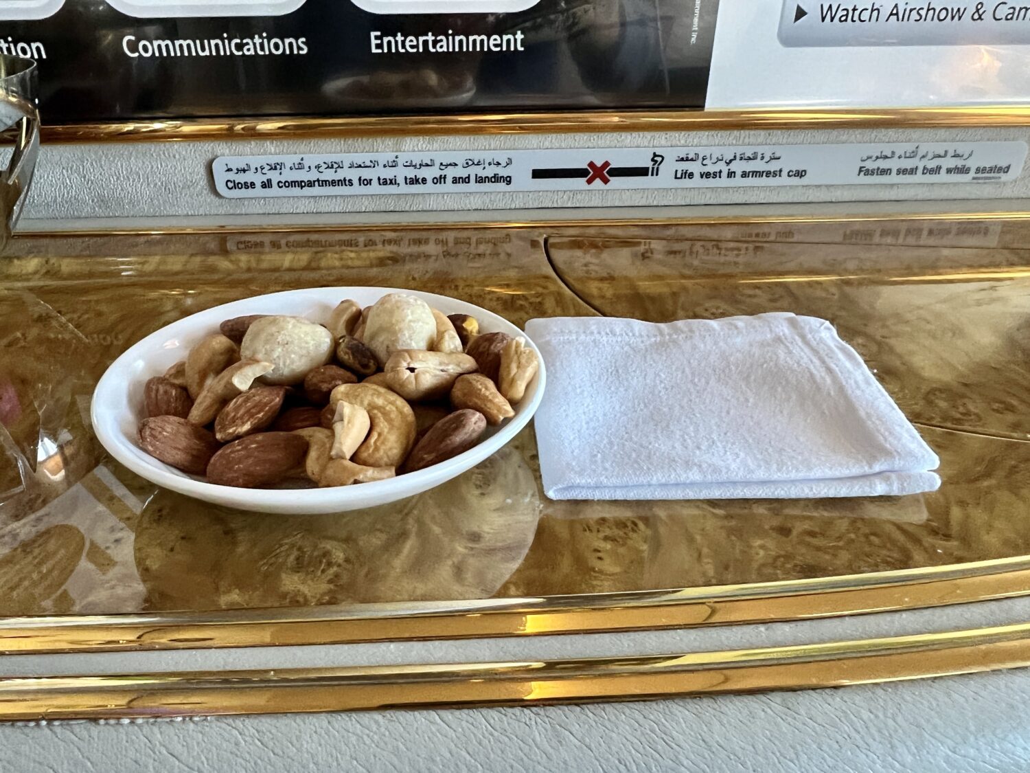 emirates first class nuts