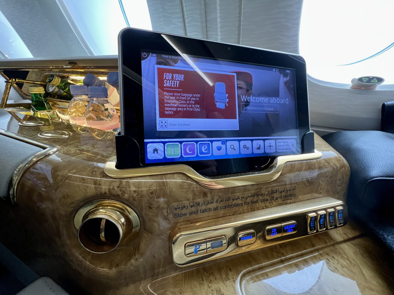 emirates first class controller
