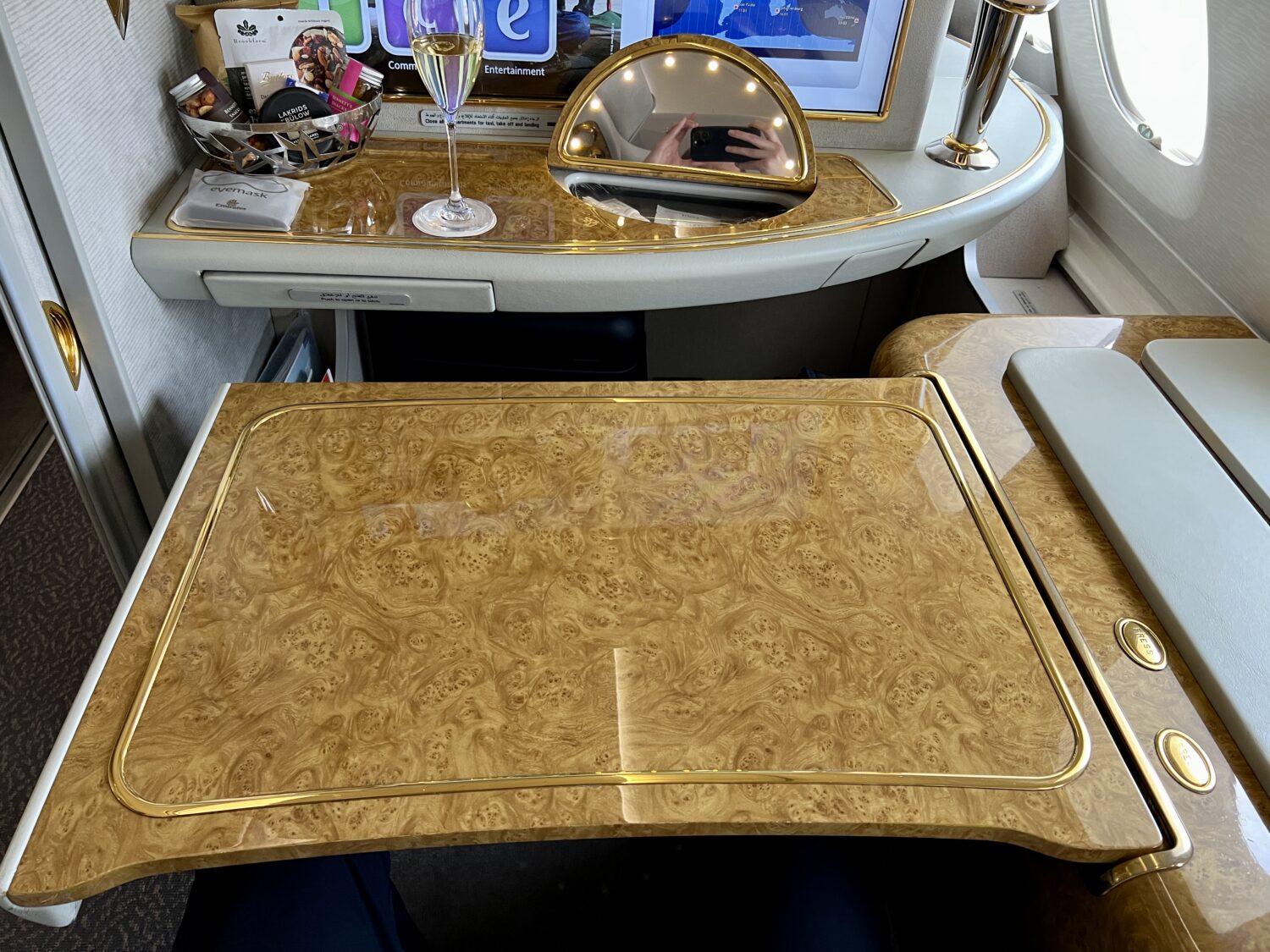 emirates first class tray