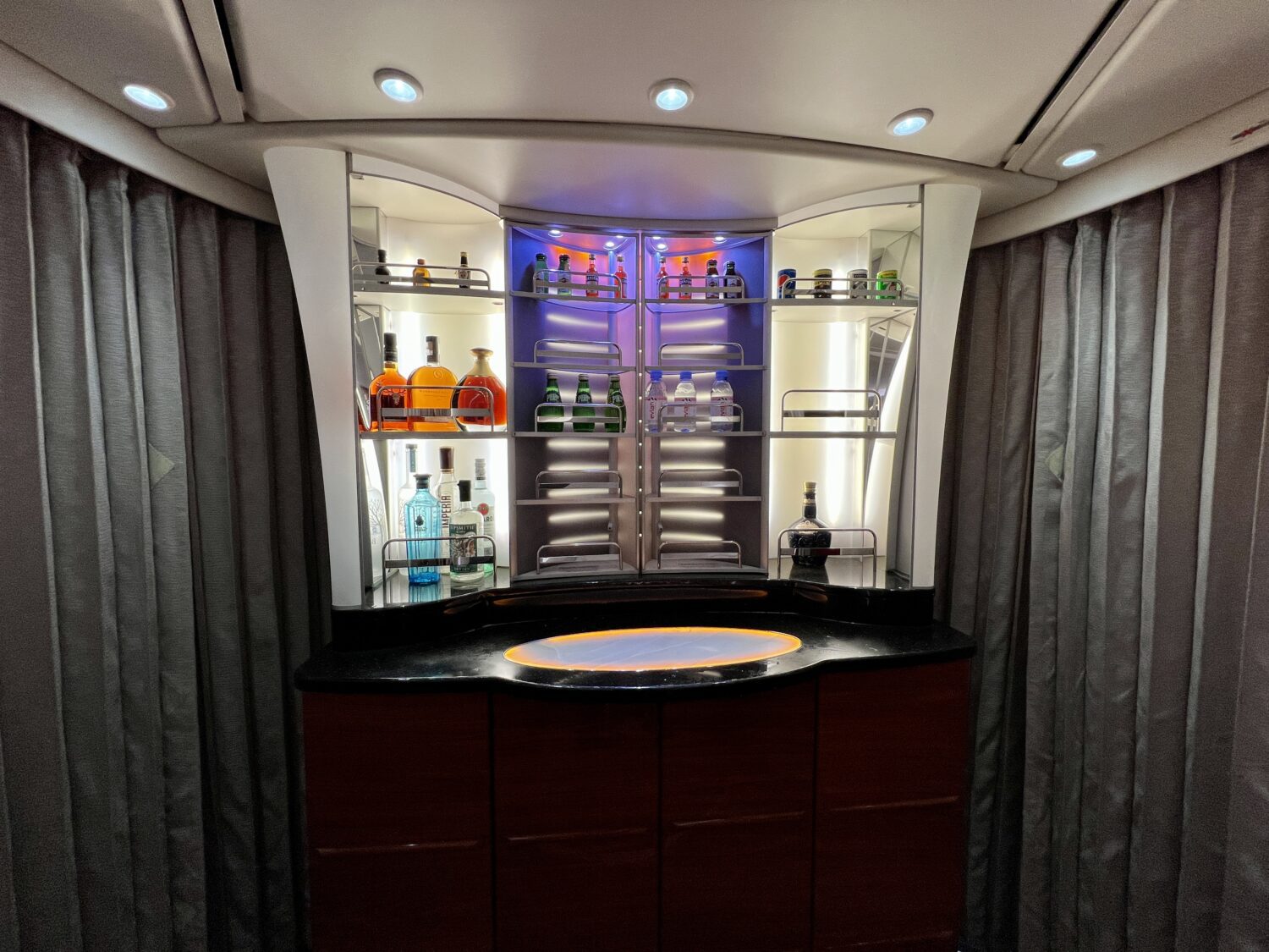 emirates first class galley display