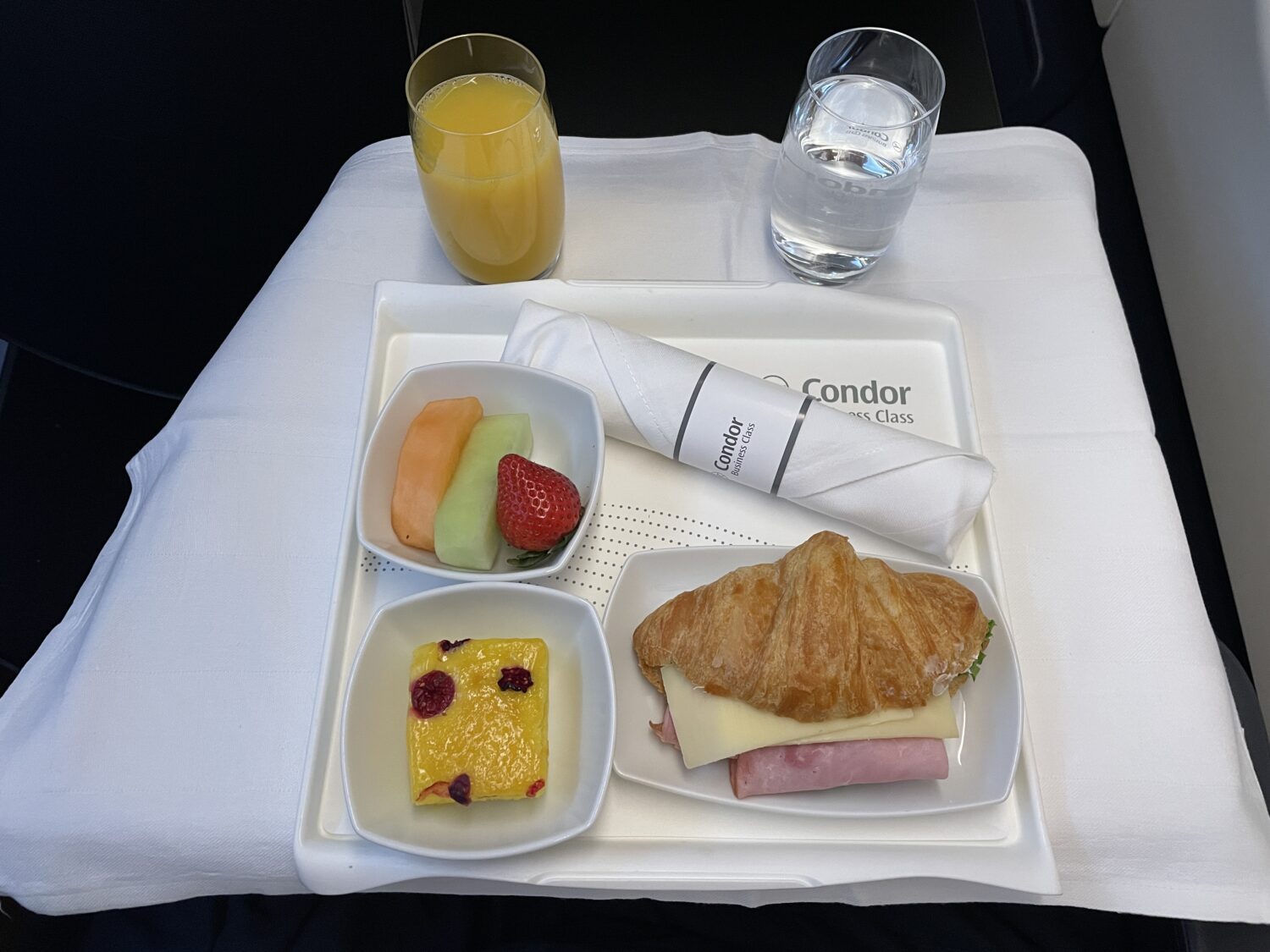 Condor Airlines Business Class Food