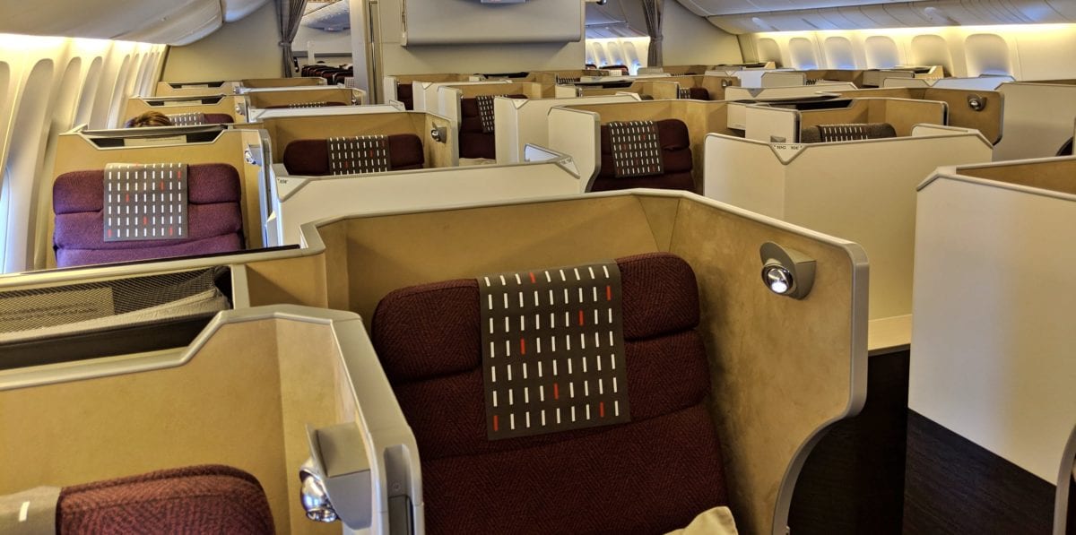 booking business class with miles
