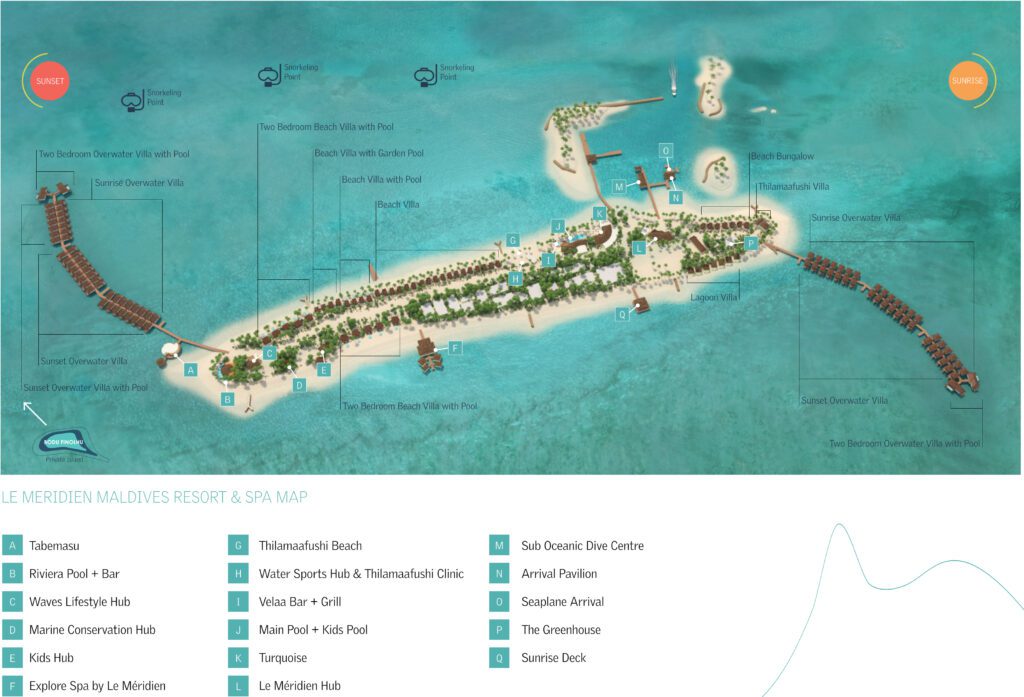 le meridien maldives map
