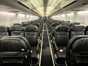 Northern Pacific Airways economy cabin