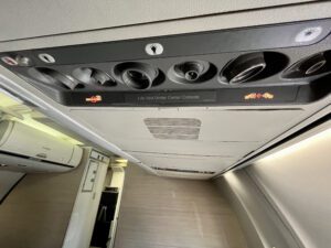 Northern Pacific Airways overhead lights and vents