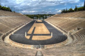 Panathenaic Stadium in Athens, Greece. Home of the original Olympics