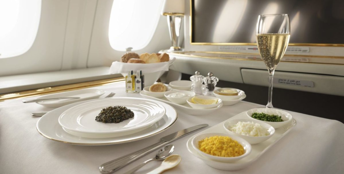 Emirates First Class Gets Even More Extra: Unlimited Caviar, New Menus