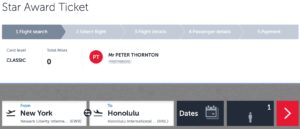 Turkish airlines star award ticket search