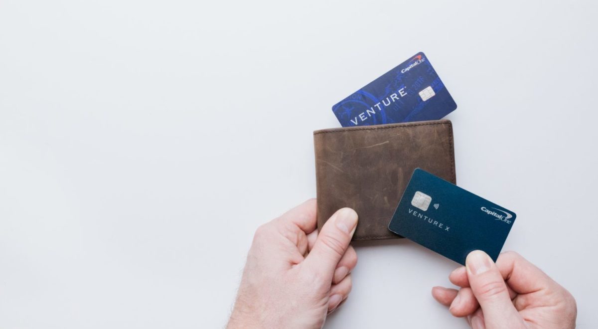 venture and venture x card in wallet